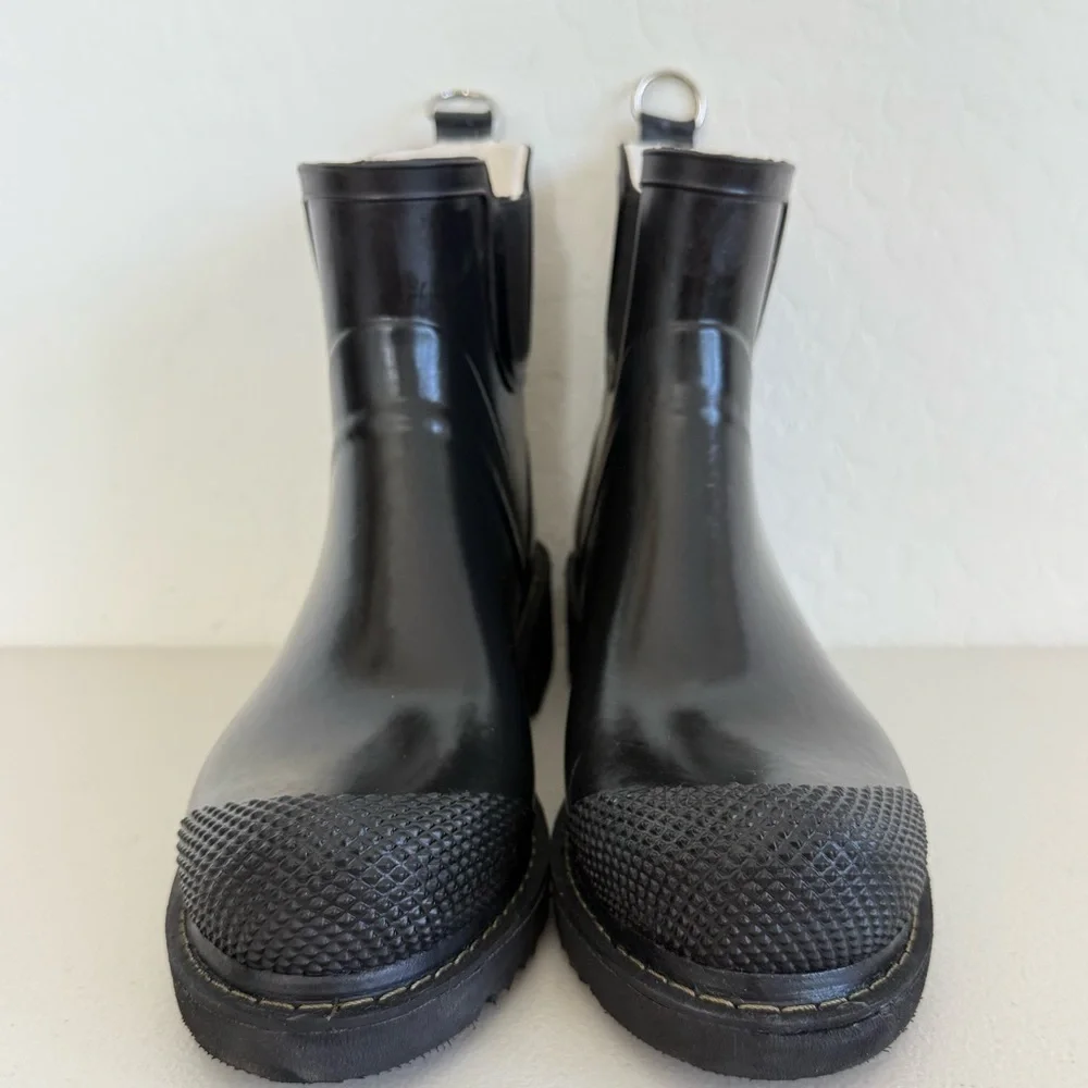 NEW ILSE JACOBSEN RUB 47 Short Black Rain boot with cosmetic flaw Size EU40 US10